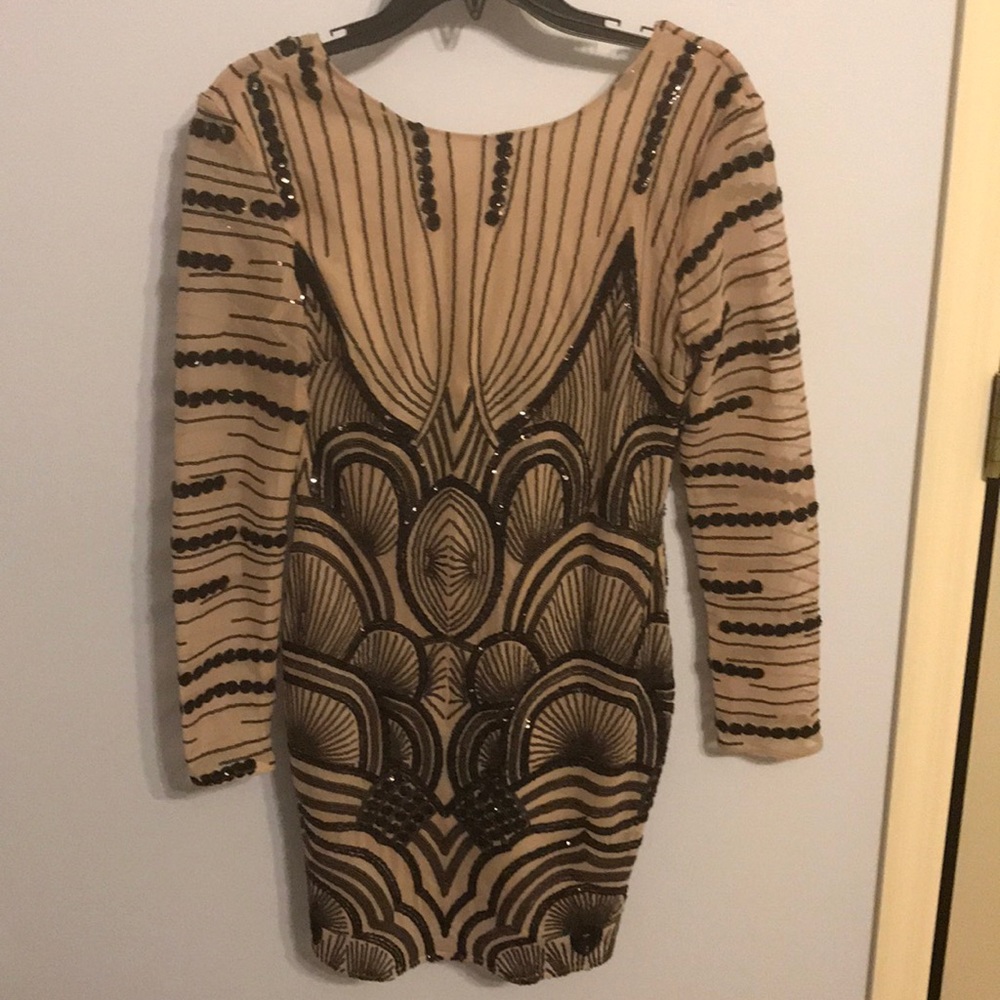 NWT Formal Black and Tan Dress